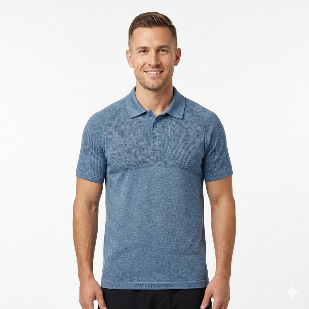 Lululemon Metal Vent Tech Polo 2.0‎ Midnight Shadow Blue Golf Shirt Men's M